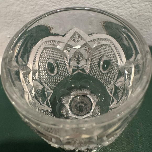 Antique Early 1900s EAPG Wine Cordial Glasses- Set of 4 - Picture 7 of 13